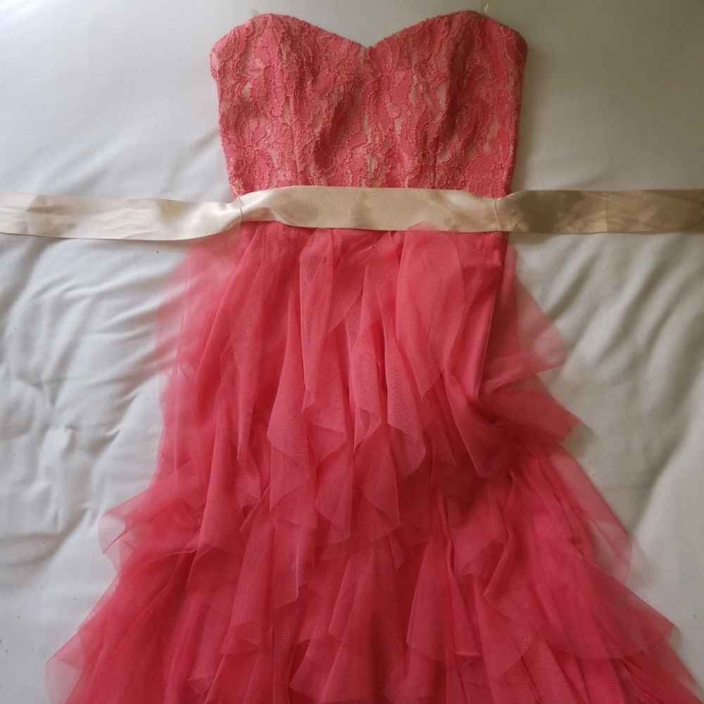 High-Low Pink Prom/Homecoming Dress